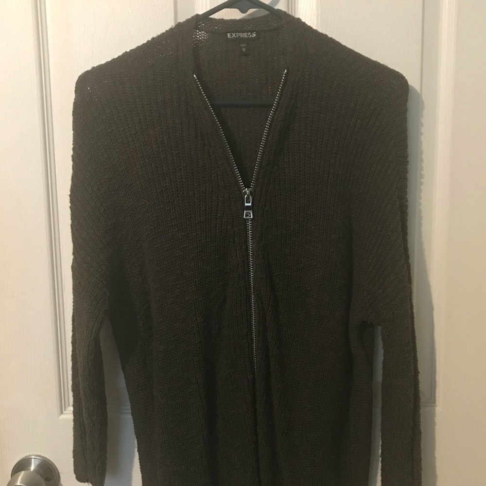 Gray oversized sweater
